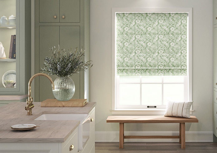 Cadogan, Vintage Green - Twist&Fit Roman Blind - Image 3